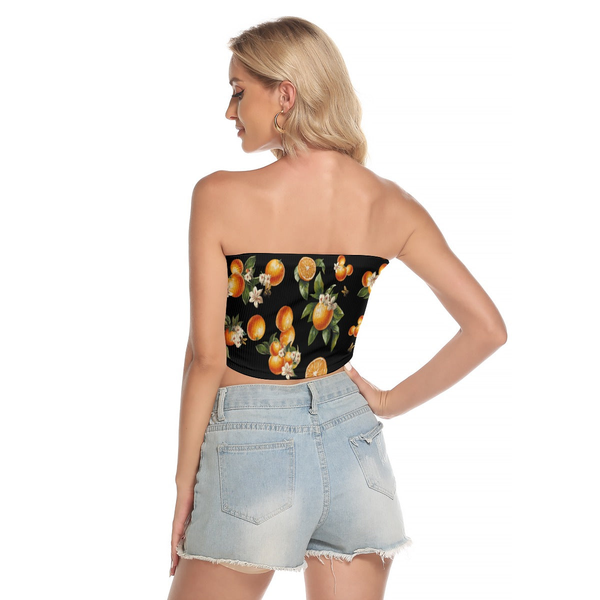 π Florida Fresh Tube Top (Black) β Orange Bird-Approved & Park-Ready! π