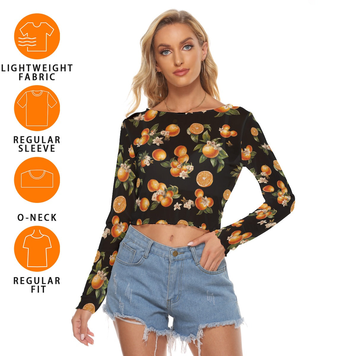 π Florida Fresh Mesh Crop β Citrus Chic with a Breezy Twist! πβ¨