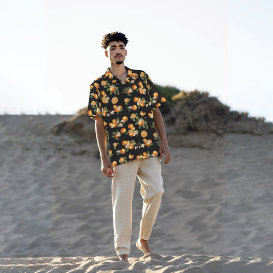 π Florida Fresh Hawaiian Shirt β Citrus Cool for Park Days & Poolside Vibes! ππ Longer Fit