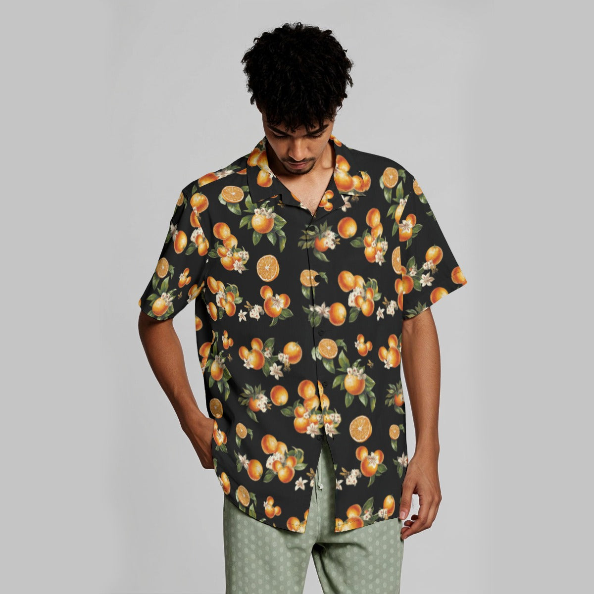 π Florida Fresh Hawaiian Shirt β Citrus Cool for Park Days & Poolside Vibes! ππ Longer Fit