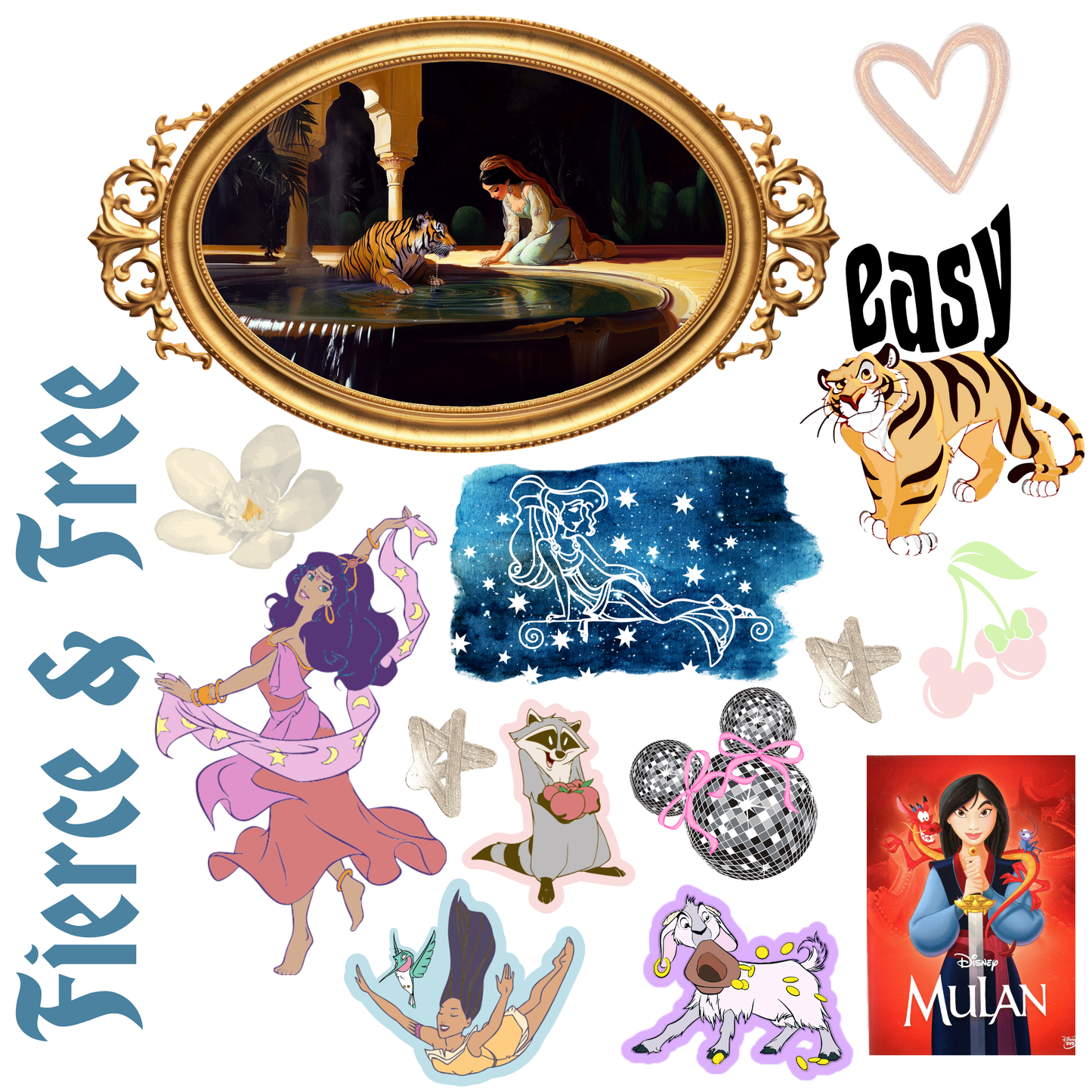 Curated Sticker Packs - for mugs, plates, suitcases and more