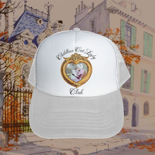 Childless Cat Lady White Hat