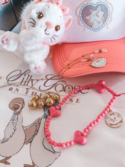 Marie Beaded Charm Chain – Eyeglass Holder or Phone Wristlet 💕🐾
