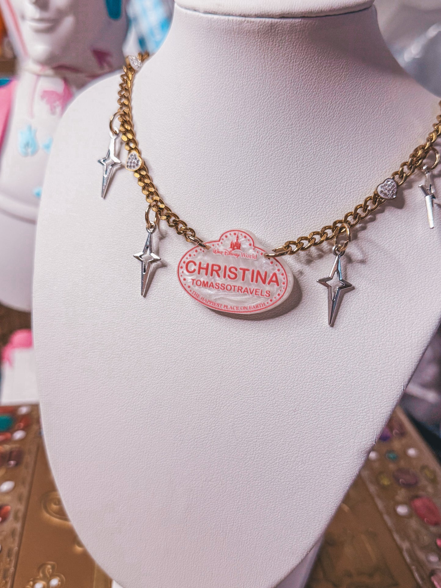Most magical necklace - custom name tag (DL and WDW)