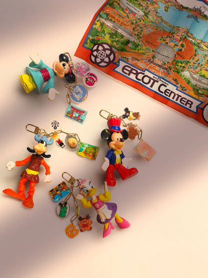 Vintage EPCOT Bag Charms – Featuring 1994 McDonald’s World Showcase Toys