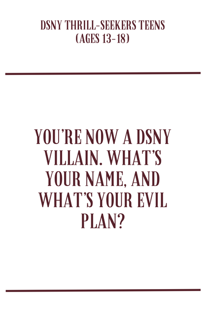 The "Line-Buster" Theme Park Conversation & Challenge Deck