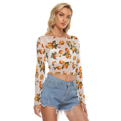🍊 Florida Fresh Mesh Crop – Citrus Chic for Magical Getaways 🐝✨