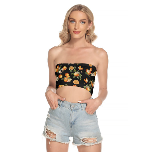 🍊 Florida Fresh Tube Top (Black) – Orange Bird-Approved & Park-Ready! 🐝