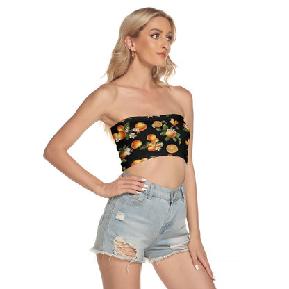 🍊 Florida Fresh Tube Top (Black) – Orange Bird-Approved & Park-Ready! 🐝