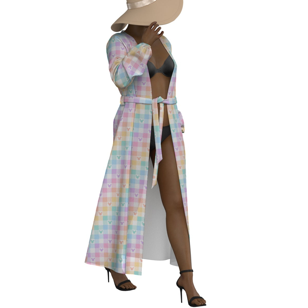 🌈 Main Street Pastels Chiffon Robe – Lightweight, Whimsical, & Ready for the Parks or the Pool! 🏖️