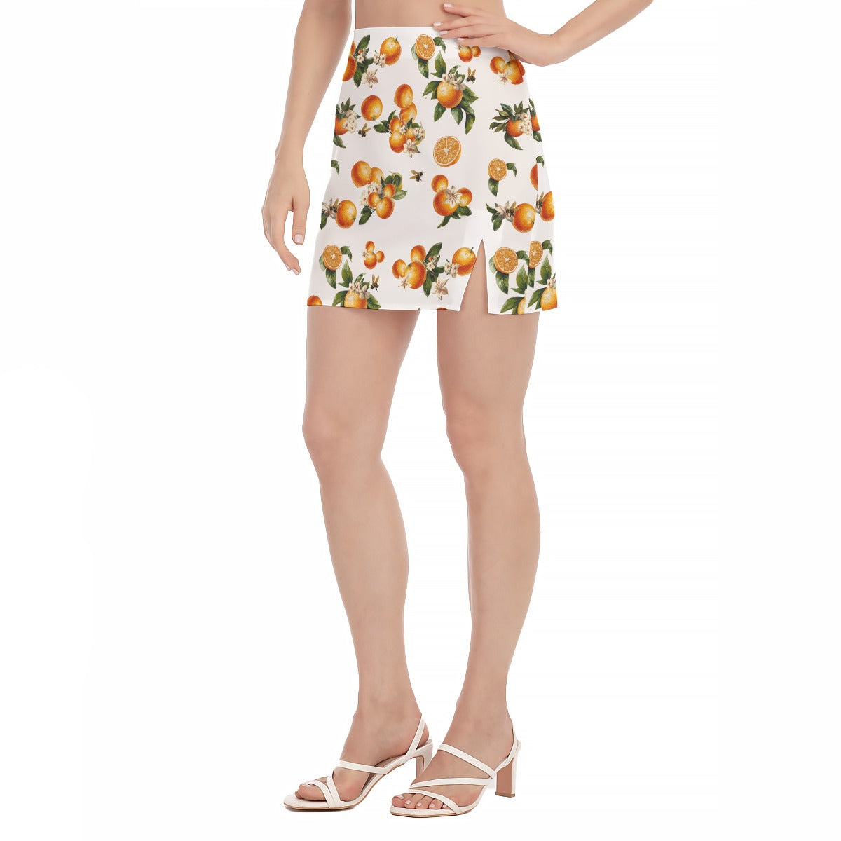 🍊 Florida Fresh Side Split Hip Skirt