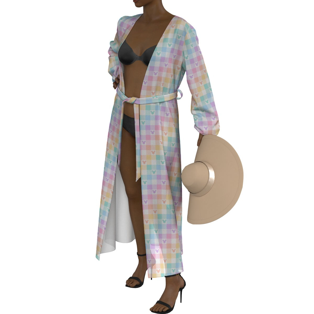 🌈 Main Street Pastels Chiffon Robe – Lightweight, Whimsical, & Ready for the Parks or the Pool! 🏖️