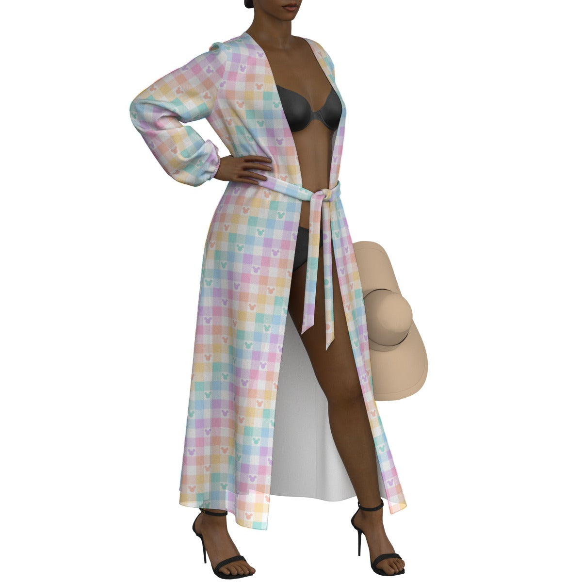 🌈 Main Street Pastels Chiffon Robe – Lightweight, Whimsical, & Ready for the Parks or the Pool! 🏖️