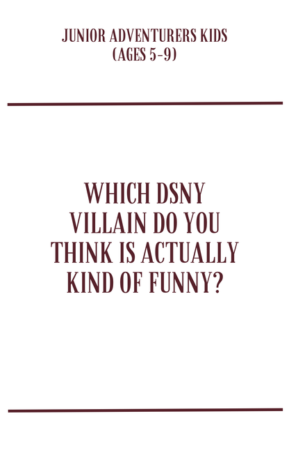 The "Line-Buster" Theme Park Conversation & Challenge Deck