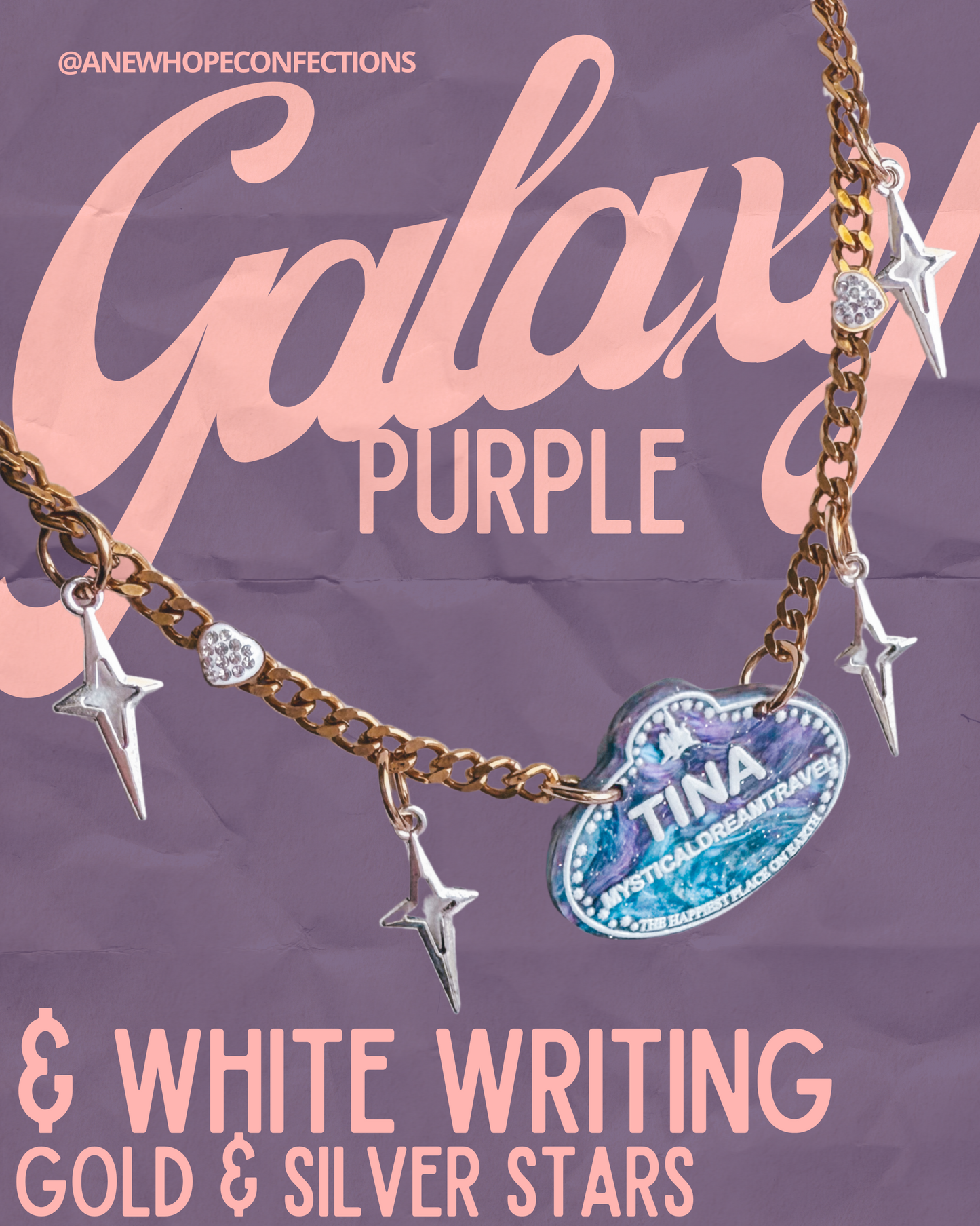 Most magical necklace - custom name tag (DL and WDW)