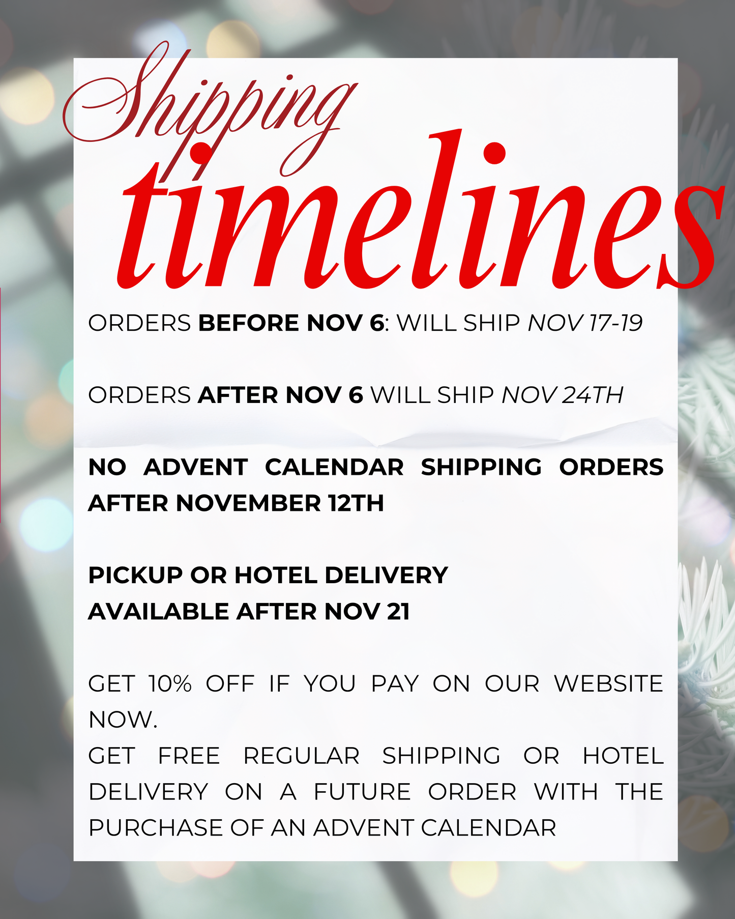 Main Sweet Moments Dessert Charcuterie Advent Calendar