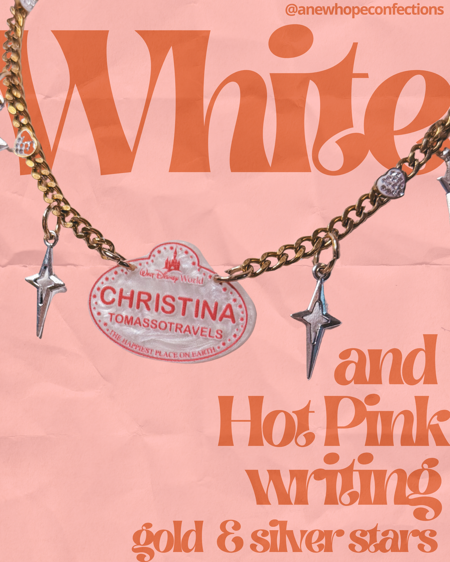 Most magical necklace - custom name tag (DL and WDW)