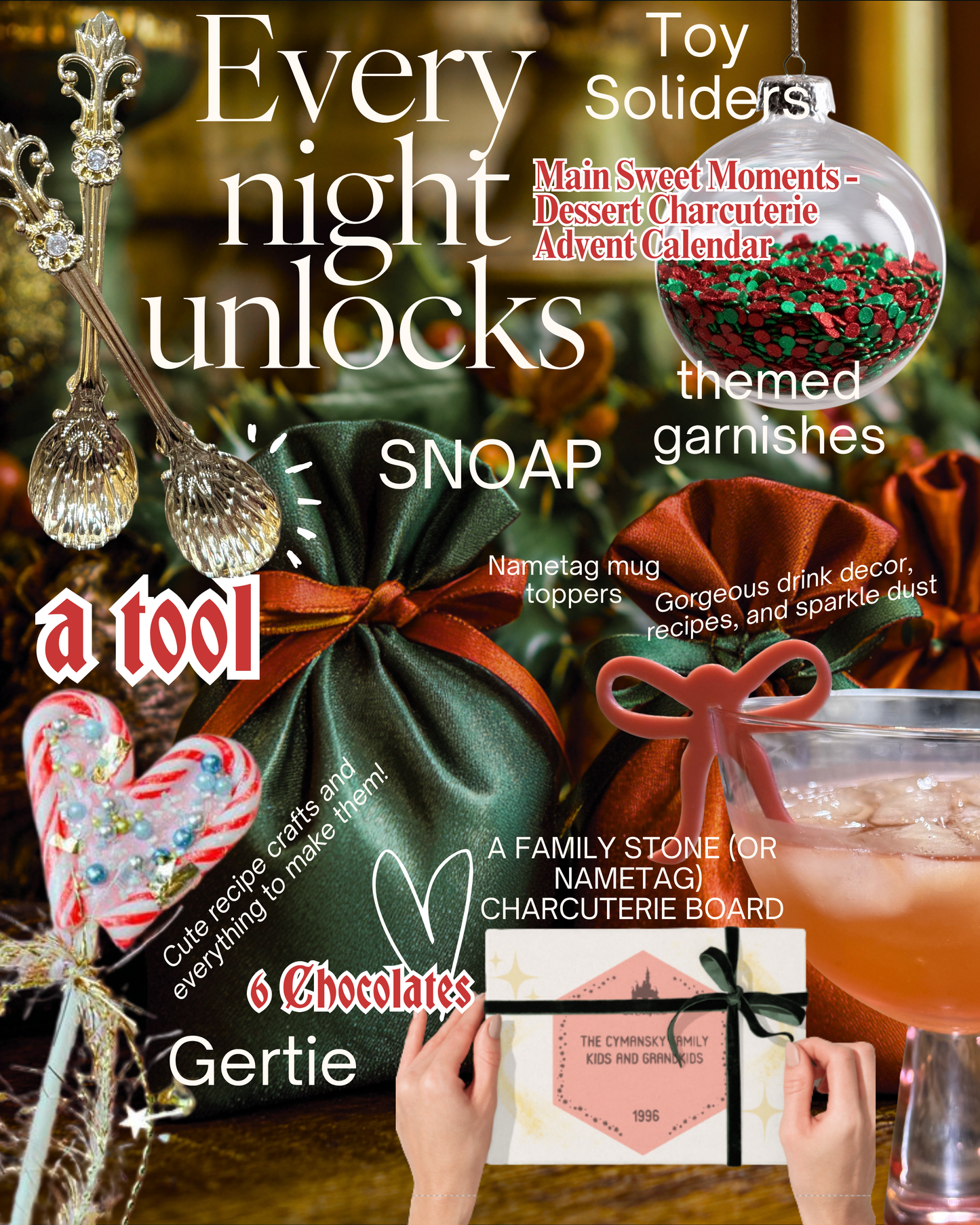 Main Sweet Moments Dessert Charcuterie Advent Calendar