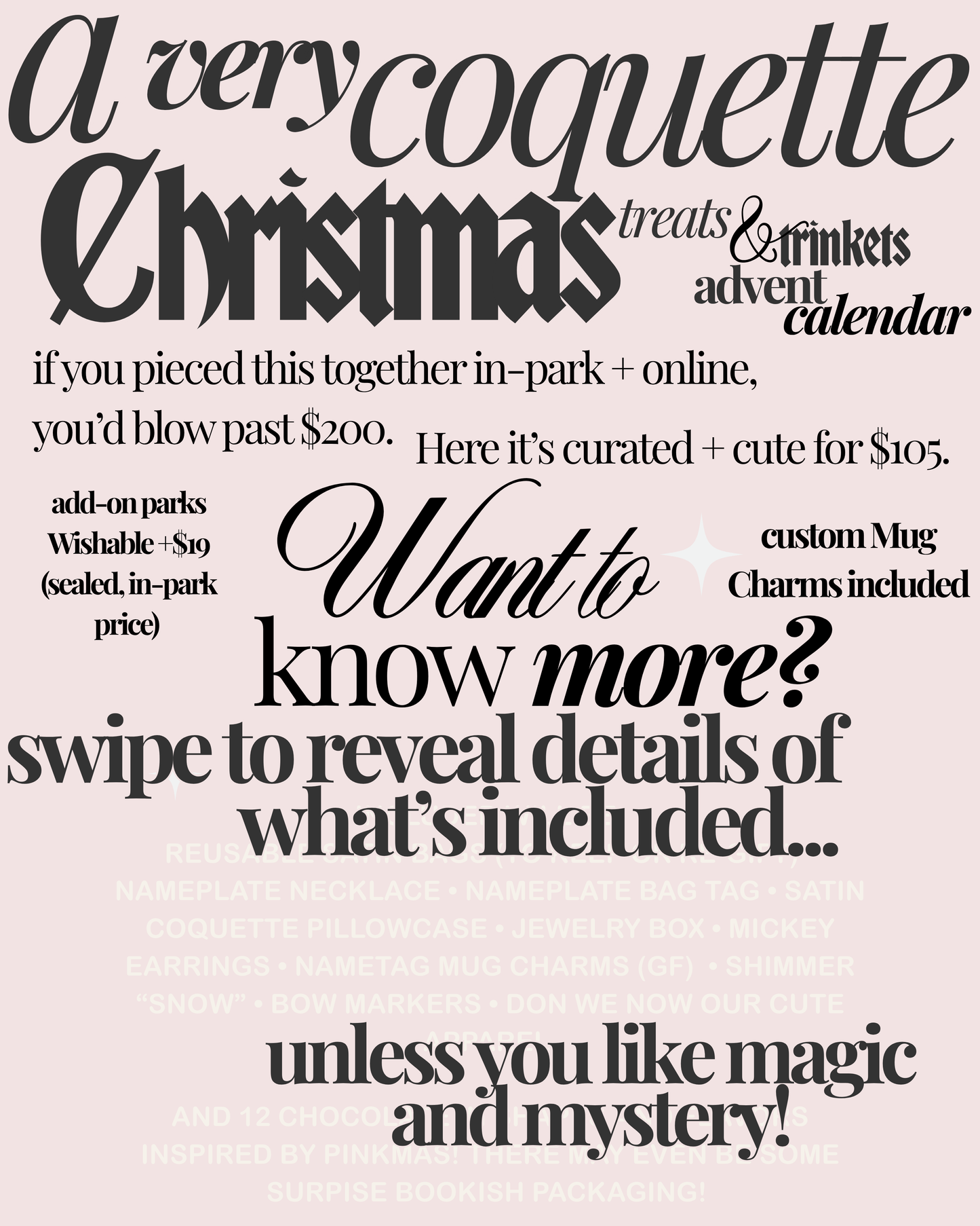 A Very Coquette Christmas (Treats + Trinkets Advent)