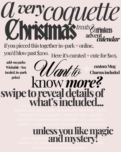 A Very Coquette Christmas (Treats + Trinkets Advent)