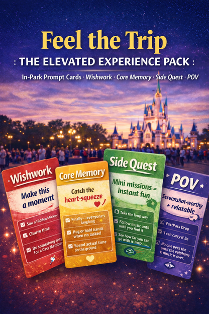 Feel the Trip: The Elevated Experience Pack Park Play Cards (digital)— Wishwork • Core Memory • Side Quest • POV