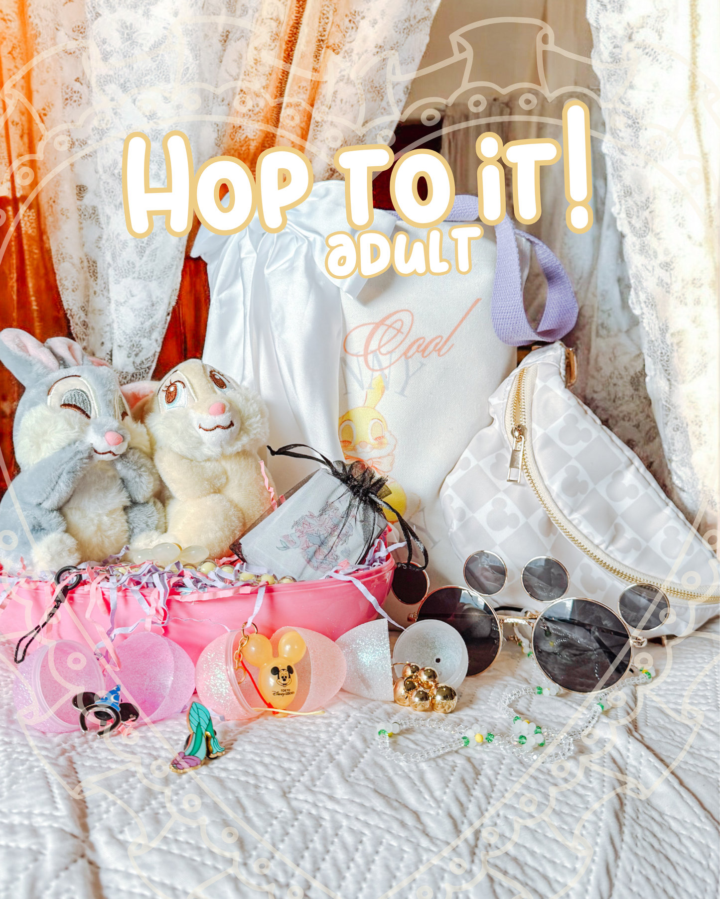 Hop to It: Adult Thumper and Miss Bunny Easter Baskets – Deposit Only