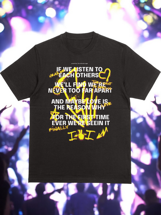 ⚡️ I 2 I Powerline Lyric Tee / Hoodie ⚡️