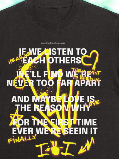 ⚡️ I 2 I Powerline Lyric Tee / Hoodie ⚡️