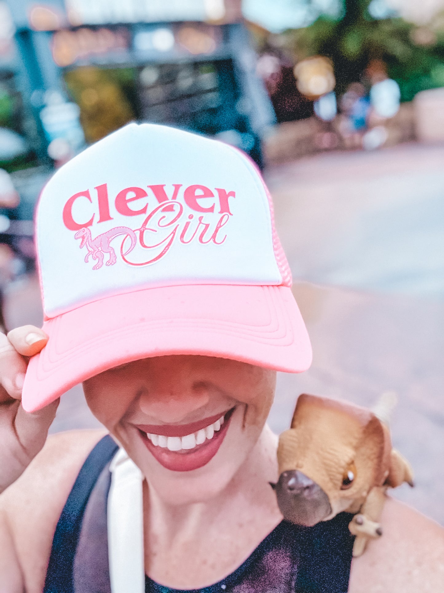 🦖 Clever Girl Trucker Hat (Pink) 💅
