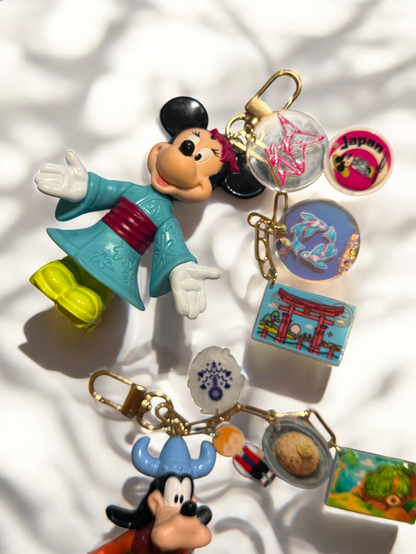 Vintage EPCOT Bag Charms – Featuring 1994 McDonald’s World Showcase Toys