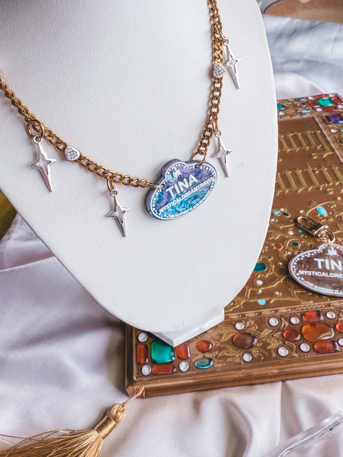Most magical necklace - custom name tag (DL and WDW)