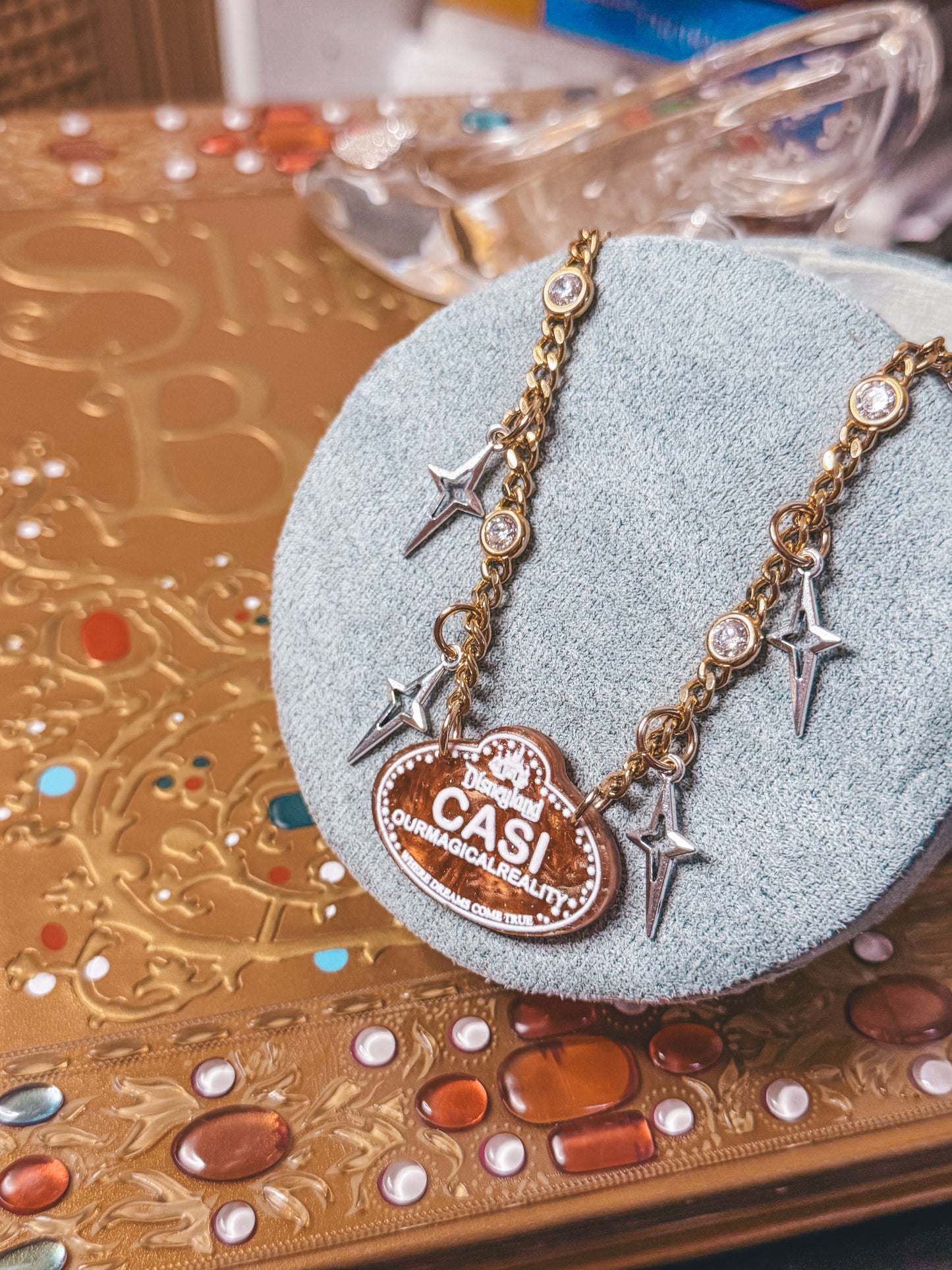Most magical necklace - custom name tag (DL and WDW)