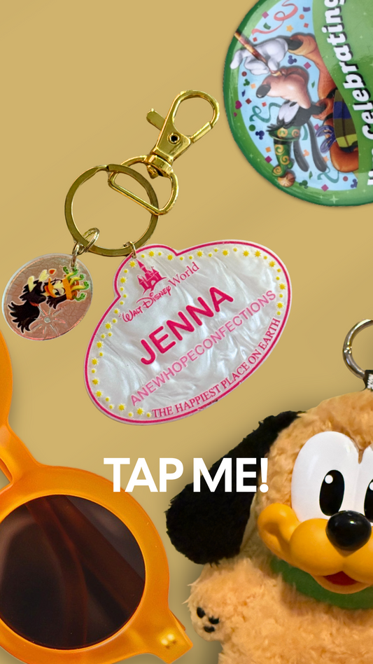 ✨ Disney Nametag Bag Charm | Custom NFC Disney Creator Accessory