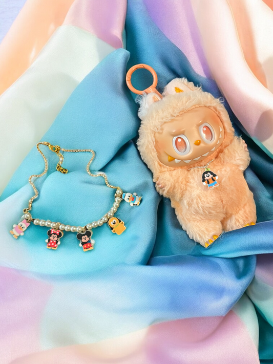 🧸 Matching Necklace for Your Lebububu Plush – 1 Charm Included! 💫 Only $8