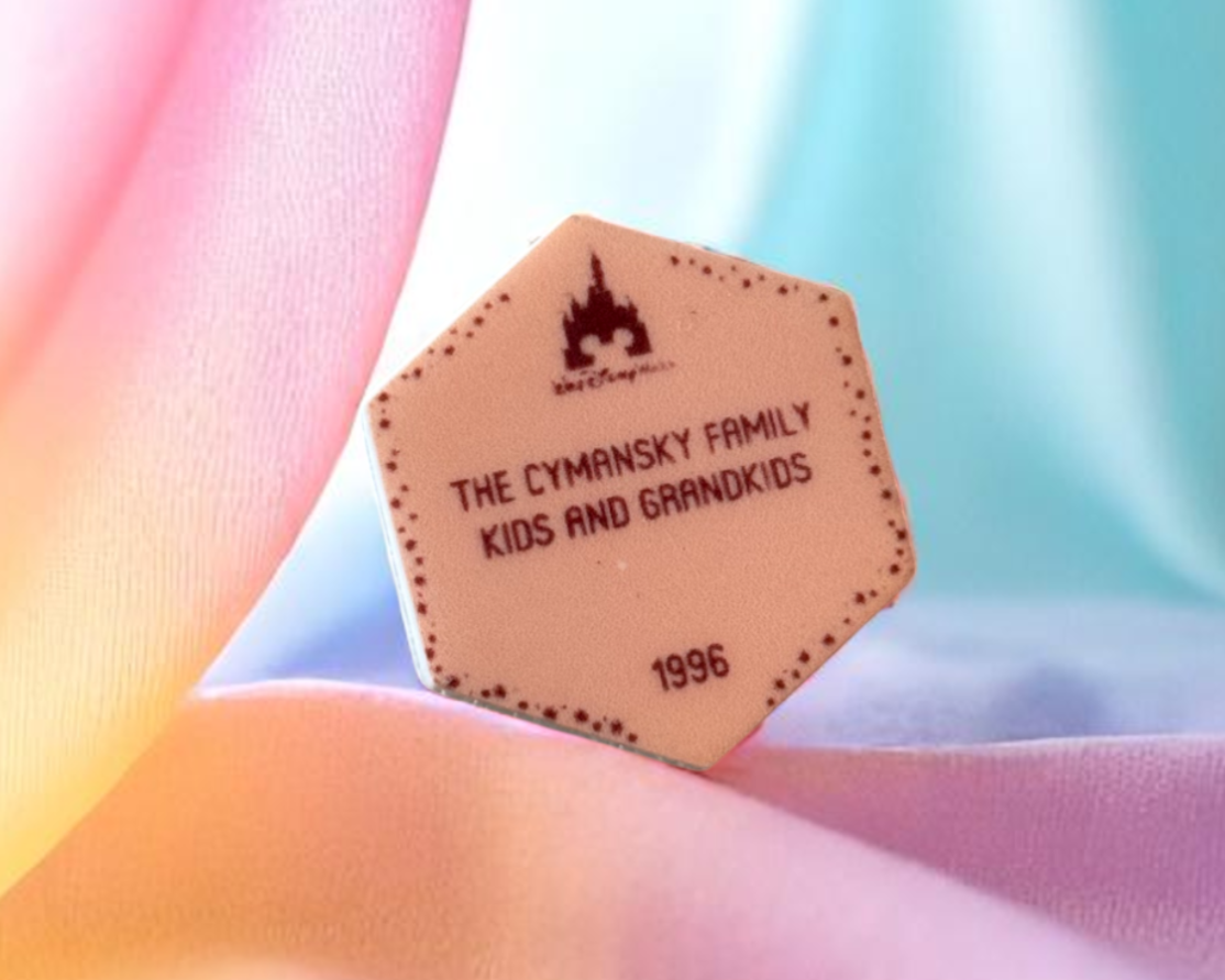 🏰 Disney Memorial Stone Charm – Custom Family Keepsake 💫