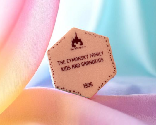 🏰 Disney Memorial Stone Charm – Custom Family Keepsake 💫